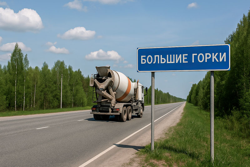 доставка бетона миксером в с. Большие Горки