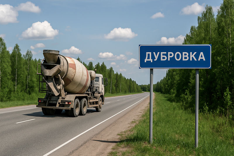 доставка бетона миксером в Дубровке