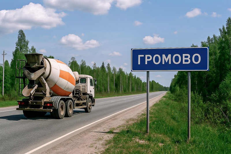 доставка бетона миксером в Громово