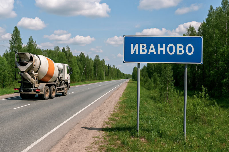 доставка бетона миксером в Иваново