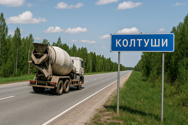 доставка бетона миксером в Колтуши