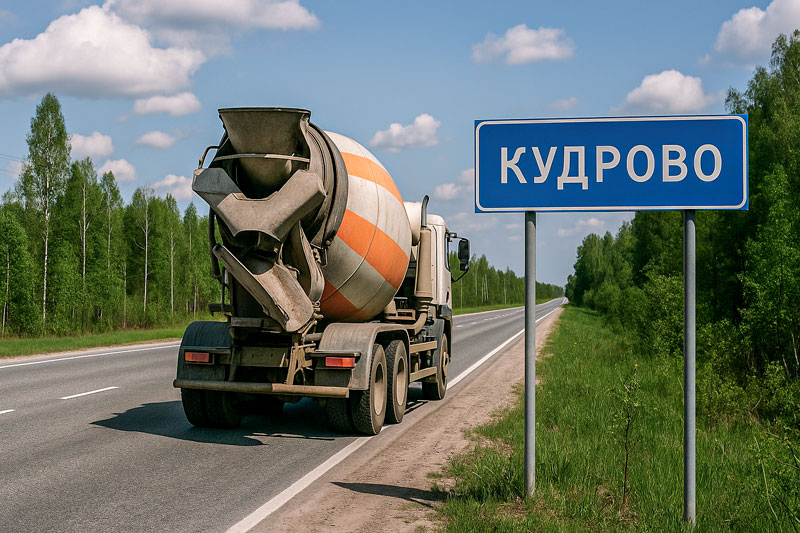 доставка бетона миксером в Кудрово