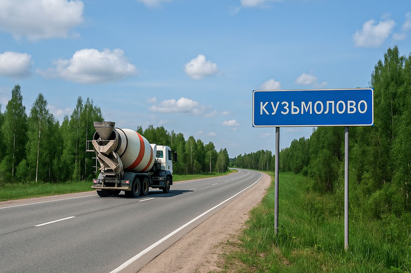доставка бетона миксером в Кузьмолово