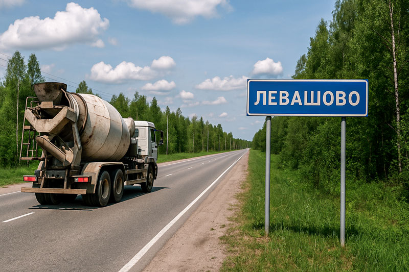 доставка бетона миксером в Левашово