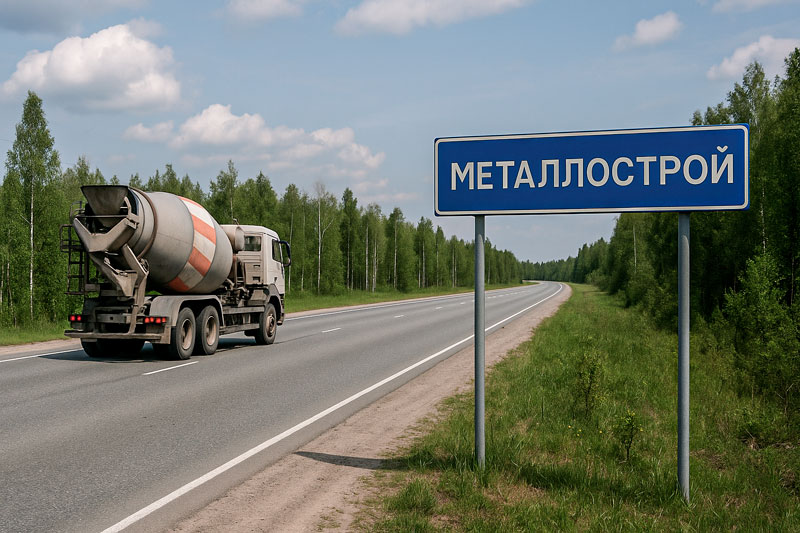 доставка бетона миксером в Металлострое