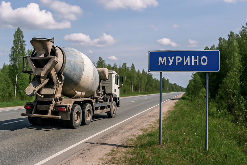 доставка бетона миксером в Мурино