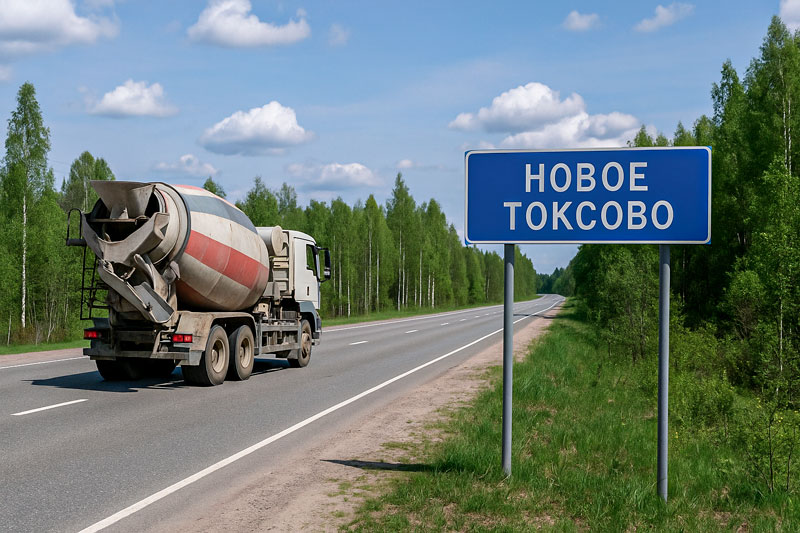 доставка бетона миксером в Новое Токсово