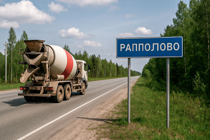 доставка бетона миксером в Рапполово