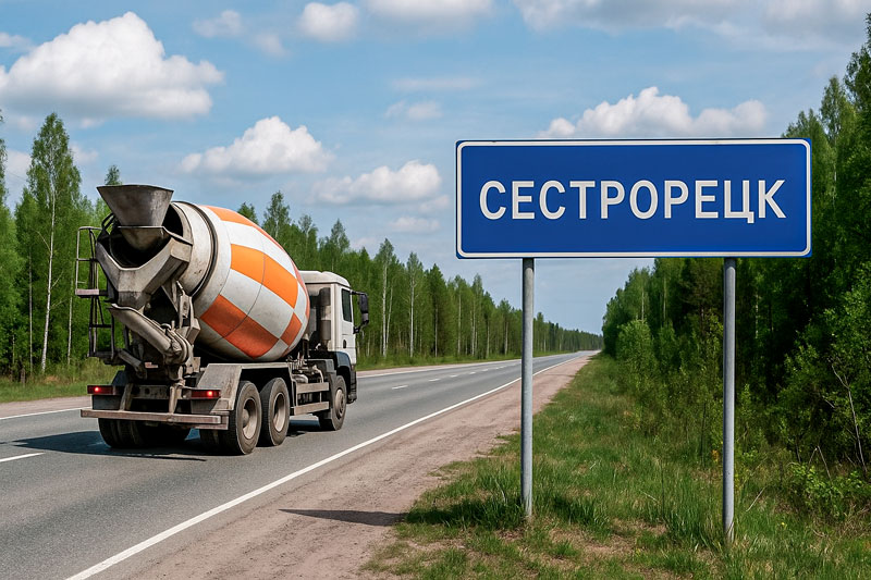 доставка бетона миксером в Сестрорецке