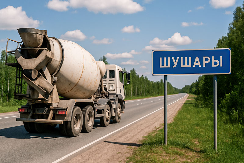 доставка бетона миксером в Шушарах