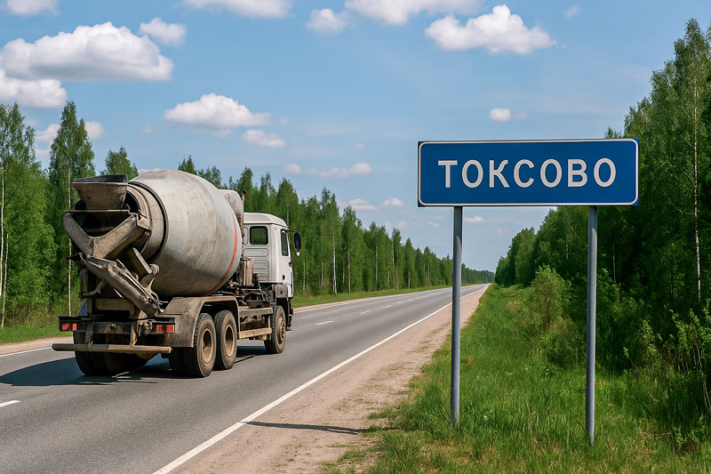 доставка бетона миксером в Токсово