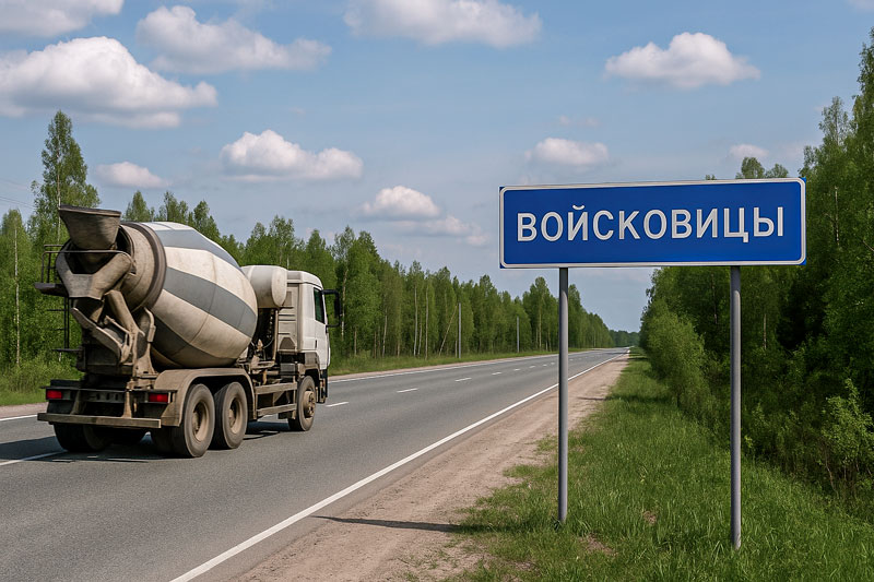 доставка бетона миксером в Войсковицы