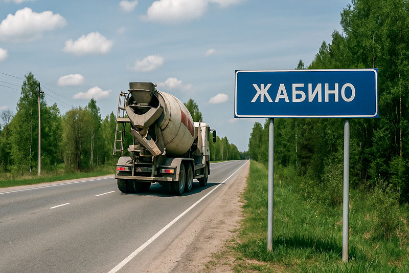 доставка бетона миксером в Жабино